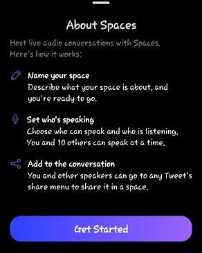 how to use twitter spaces